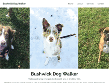 Tablet Screenshot of bushwickdogwalker.com